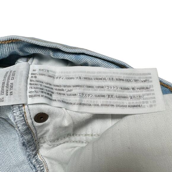 Abercrombie & Fitch | Women | The Boyfriend Mid Rise Distressed Jeans | Sz 28 6R - Picture 8 of 12